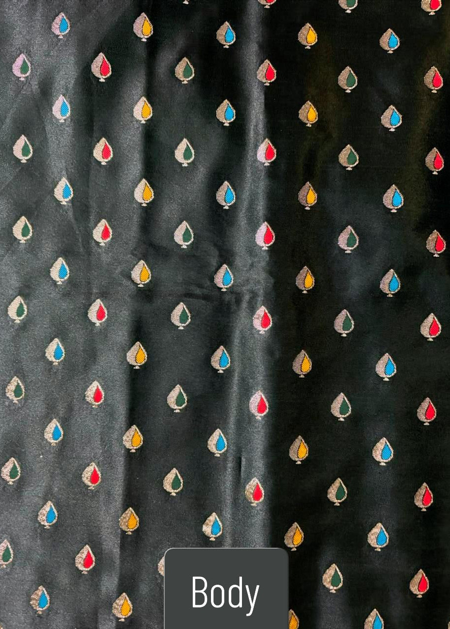 Rajpanna Banarasi Silk - Drape the Royal Emerald