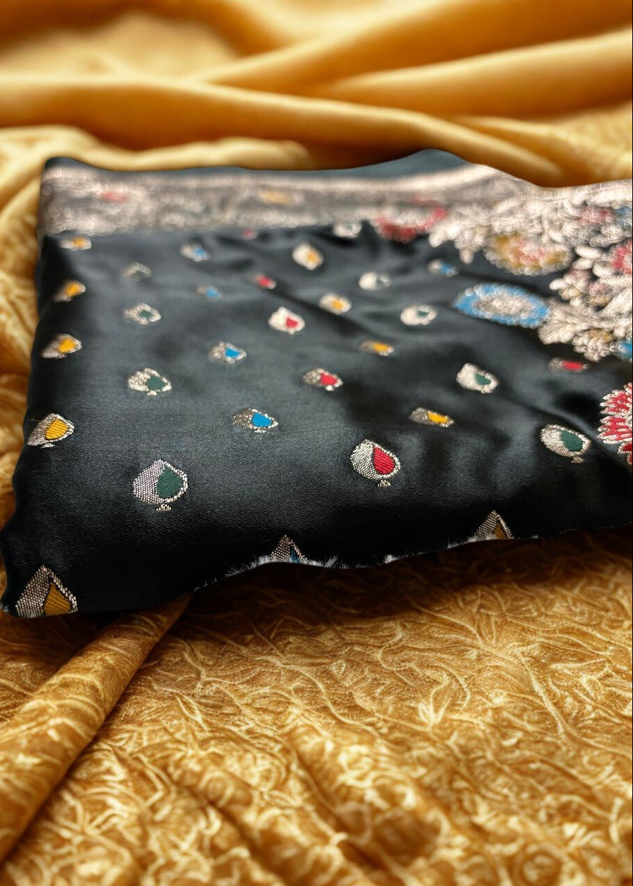 Rajpanna Banarasi Silk - Drape the Royal Emerald