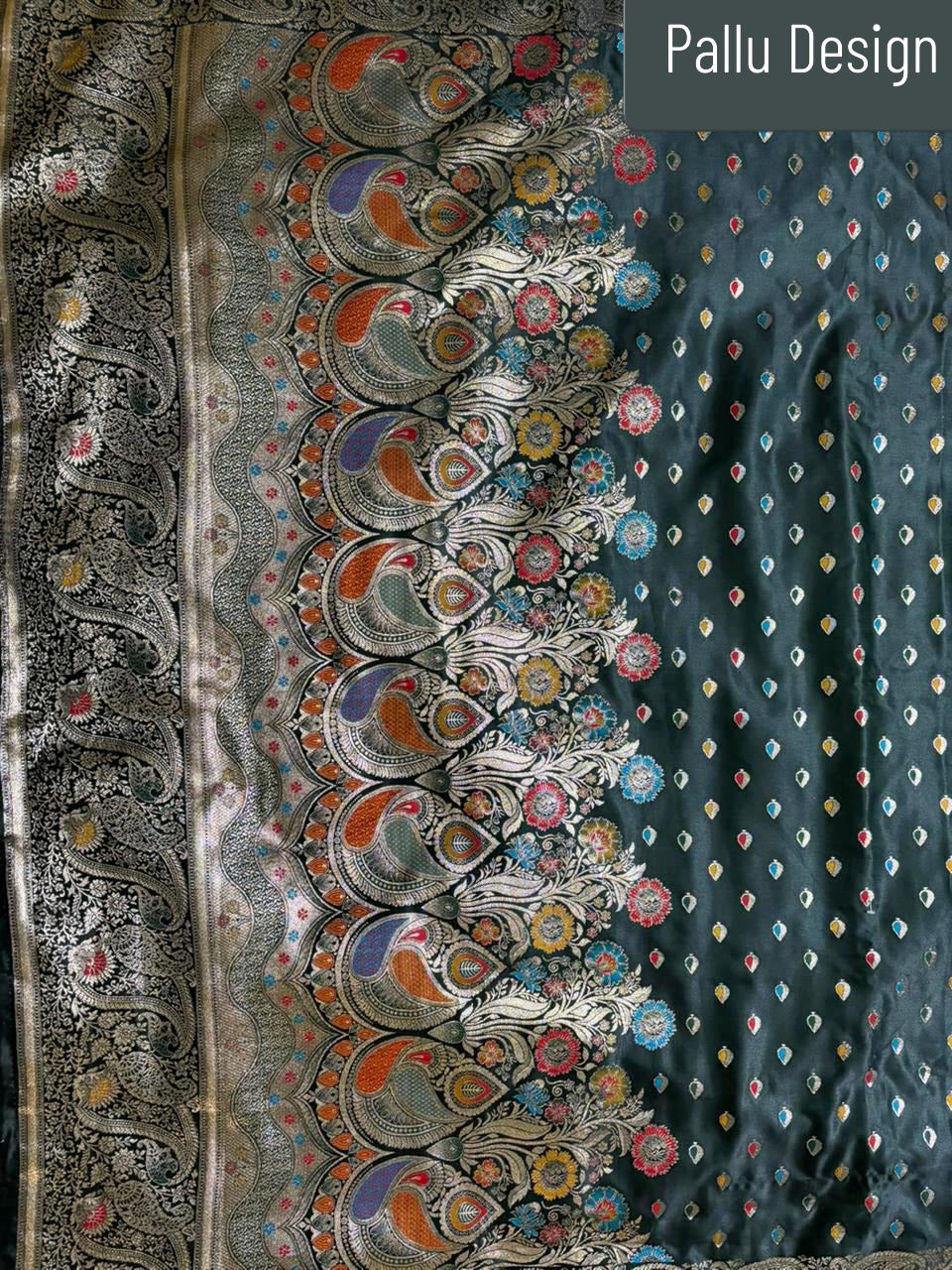 Rajpanna Banarasi Silk - Drape the Royal Emerald
