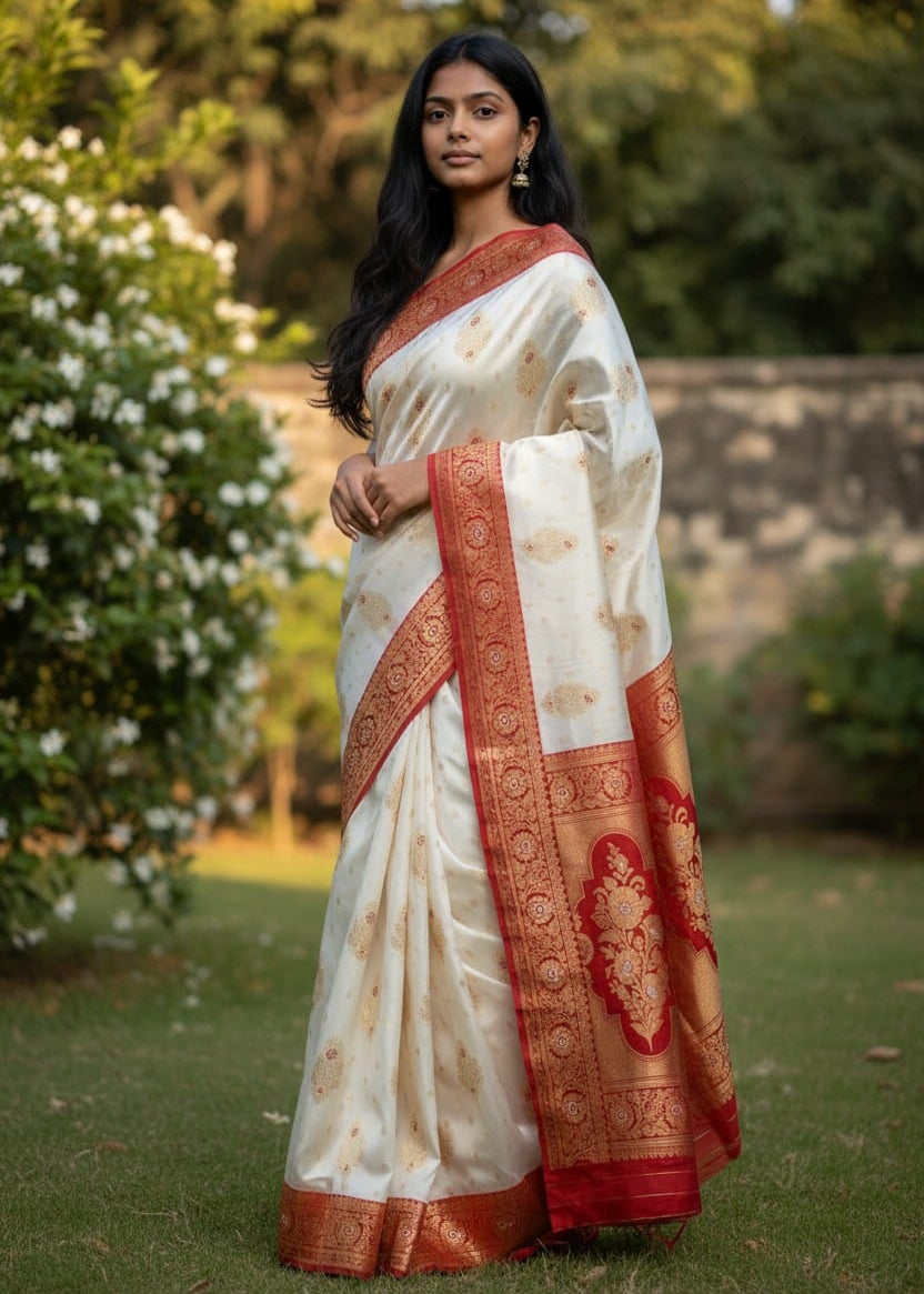 ShubhoShree Kolkata Signature Saree - Inspired by Divine Grace