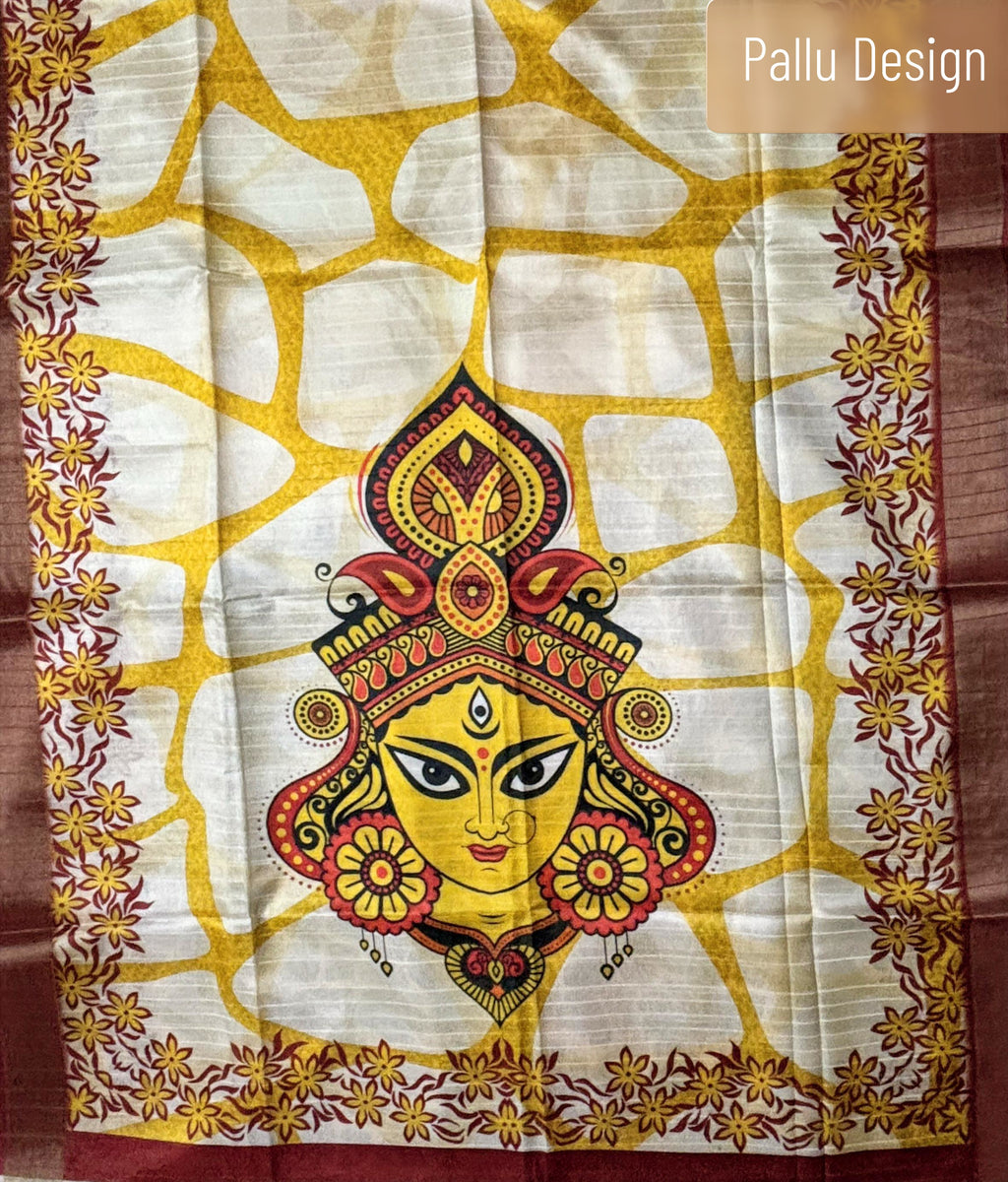SuryaShobha Pujo Saree - Golden Grace of Pujo